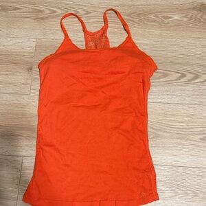 Aeropostale Orange Lace-Back Tank Top